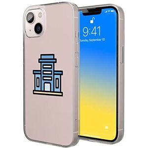 Bonateks, Digitaal bedrukte hoes, compatibel met iPhone 14, telefoonhoes, beschermhoes, schokbestendig, siliconen, flexibel, transparant