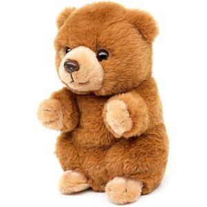 Uni-Toys - Bruine beer, zittend - Kawaii-stijl - 17 cm (hoogte) - pluche beer - pluche dier, knuffeldier