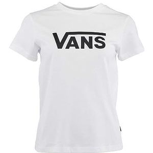 Vans Drop V Ss Crew T-shirt voor dames, wit, L