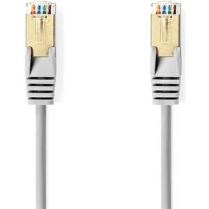 NEDIS Cat 5e-kabel | SF/UTP | RJ45 (8P8C) stekker | RJ45 (8P8C) stekker | 0,50 m | rond | PVC | grijs | plastic zak