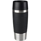 Tefal Travel Mug Thermosfles - 360 ml - RVS/Zwart