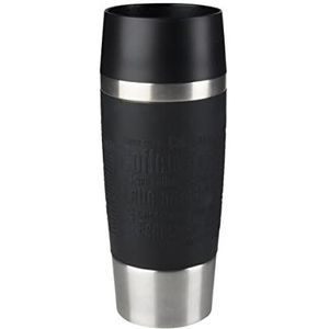 Tefal Travel Mug Thermosfles - 360 ml - RVS/Zwart
