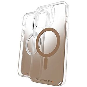 ZAGG Gear4 Milan beschermhoes voor Apple iPhone 13 Pro, transparant, MagSafe, goudkleurig