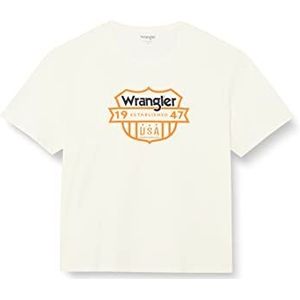 Wrangler Heren Graphic Tee T-Shirt, Worn White, Large, Worn White, L