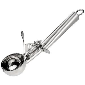 Lagostina 012335000304 Roestvrijstalen Ijsschep - Ergonomische handgreep - Vaatwasmachinebestendig - Past bij Accademia RVS serie