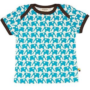 Loud + Proud Uniseks - Baby T-shirts Dierenprint 204, turquoise (Aqua), 62/68 cm