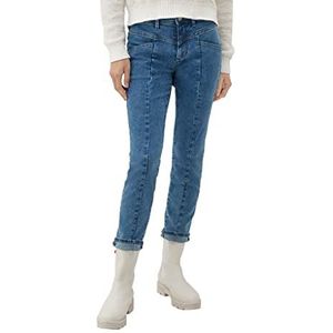 s.Oliver Dames jeansbroek 7/8 jeans broek 7 8, blauw, 46 EU, blauw, 46