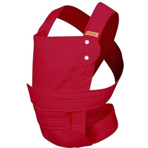 marsupi baby- en kinderdrager, versie 2.0 (robijnrood/rood, S/M)