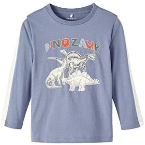 NAME IT Nmmtrulle Ls Top Pb Shirt met lange mouwen voor jongens, wilde wind, 92 cm