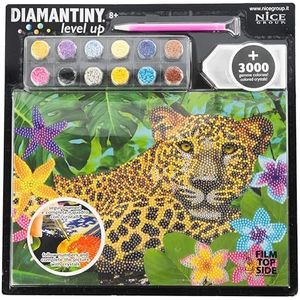 DIAMANTINY Level Up - Wild - Mooie Group Creative Art Diamond Painting Kit - luipaardmozaïek