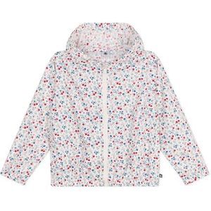 Petit Bateau Windjack met uv-bescherming voor meisjes en jongens, Wit/Veelkleurig., 3 jaar