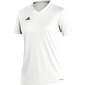 adidas T-shirt voor dames, wit, XXS