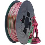 ICE FILAMENTS, Illusion+ Filament (Zijde PLA), 3D Printing Filament, 1.75mm, 0.75kg,Kersen+Groen.