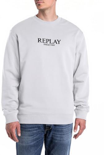 Sweatshirt - Geribbelde Kraag - Sweatstof - Ronde Hals - Logoprint - Lange Mouw