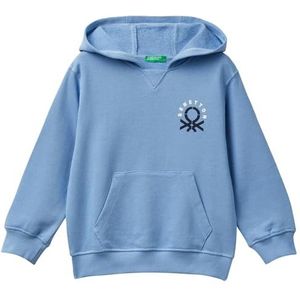 United Colors of Benetton Jongens Maglia C/Capp. M/L 3j68g200q sweatshirt met capuchon, Blu, VK, Blu, L