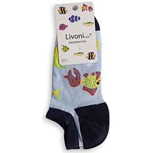 Livoni Aquariumbas, 35-38 sokken, meerkleurig, S, Meerkleurig, S