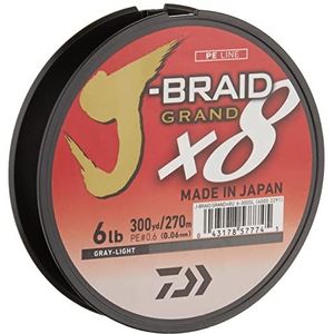 J-BRAID GRAND 8X 300YDS FILLER SPOOL GRIJS LICHT