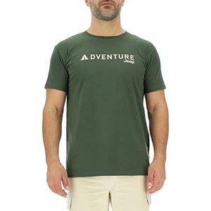 Jeep T-shirt heren, Rifle Green/Almond, S
