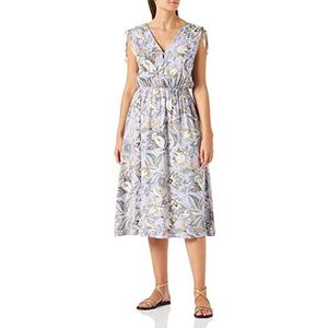 usha FESTIVAL Carnea-jurk voor dames, met bloemenprint, paars, meerkleurig, L