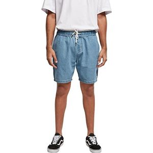 Southpole Heren denim shorts, korte jeansshorts van katoen-denim voor mannen in losse pasvorm, verkrijgbaar in vele kleuren, maten S-XXL, Midblue Washed, S