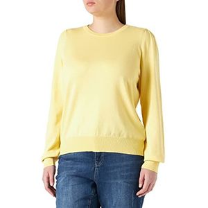 Peppercorn Dames Tana Puff Longsleeve Pullover, 6040 Pale Geel, 46 Grote maten