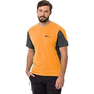 Jack Wolfskin Restringe T-shirt, Orange Pop, M heren, Oranje Pop, M
