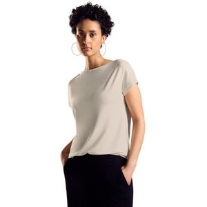 Decoratief T-shirt, Smooth Sand Beige, 46