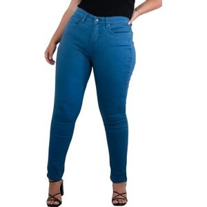 Fox Factor IRI Slim Fit Jeans voor dames, Indigo, 50/Grote maten