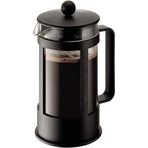 Bodum Kenya Koffiezetapparaat (French Press-systeem, vaatwasmachinebestendig, 1,0 liter), zwart