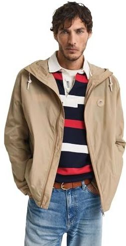 GANT - Windjack - Blauw - Gerecycled Polyamide - Waterafstotend