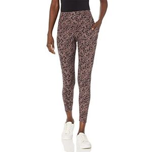 Juicy Couture Essential Leggings voor dames, met zakken, Weelderig luipaardpatroon, L