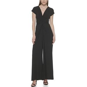 Vince Camuto Women's Twist Front Jumpsuit, Navy, Extra Small