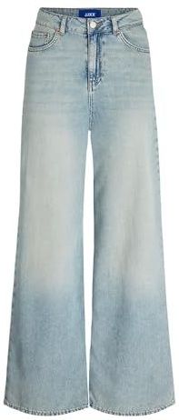Jeans - Wijde Pijpen - Hoge Taille - 100% Katoen - Stonewash