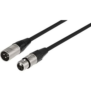MONACOR MECR-1000/SW XLR-kabel lijn- en microfoon-verlengkabel