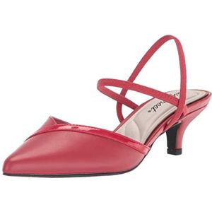 Easy Street Women's Unna Pump, Red, 9.5