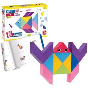 Lúdilo - Cubimag Jr 80918 magnetische puzzel, junior-versie, reisspellen, educatief speelgoed, meerkleurig