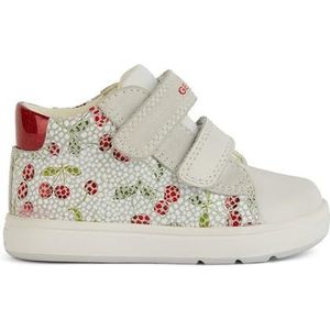 Geox B Biglia Girl C Sneakers voor meisjes, wit-rood., 25 EU