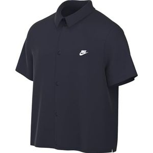 Nike Club - Overhemd - Groen - Korte Mouwen - Knoopsluiting
