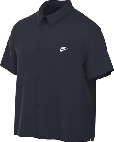 Nike Club - Overhemd - Groen - Korte Mouwen - Knoopsluiting