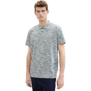 TOM TAILOR Poloshirt voor heren, 35056 - Navy White Spacedye Pique, S