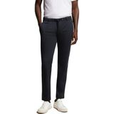 Chino - Marine - 77% Katoen - Slim Fit - Met Trekkoord