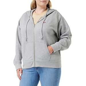 Levi's Dames Standaard Zip Hoodie Hooded Sweatshirt, Starstruck Heather Grey, XXS