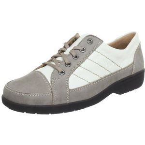 Ganter Anke, breedte G 5-205082-67040 dames lage veterschoenen, Veelkleurige kiezel Offwhite 6704, 38 EU