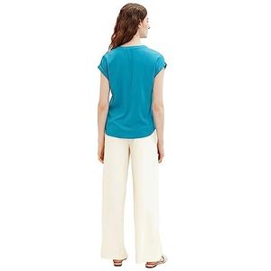 TOM TAILOR Basic damesblouse, 31668 - Petrol Green, 42