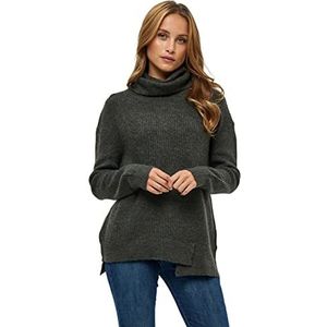 Desires Dames Daliah Knit Rollneck, Beluga Green Melange, XXL, Beluga Groen Melange, XXL