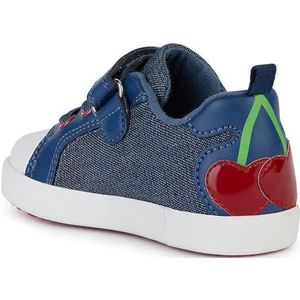 Geox B Kilwi Girl B Sneakers voor jongens en meisjes, AVIO/RED, 27 EU, Avio Rood, 27 EU