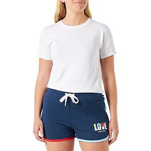 Love Moschino Vrouwen Hot Pants Casual Shorts, Blauw, 44, blauw, 44 NL