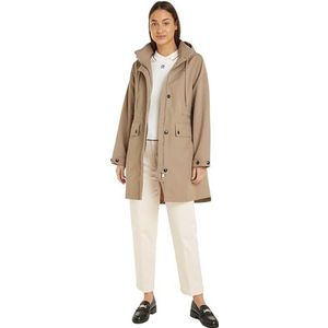 Tommy Hilfiger Essential Parka van katoenmix voor dames, Beige, 72