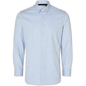 SLHSLIMSOHO-Detail Shirt LS NOOS, Cashmere Blue, XL