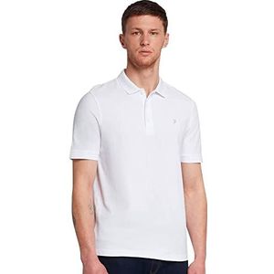 Farah Classic Heren Cove Polo Shirt, wit, klein, Wit, One size